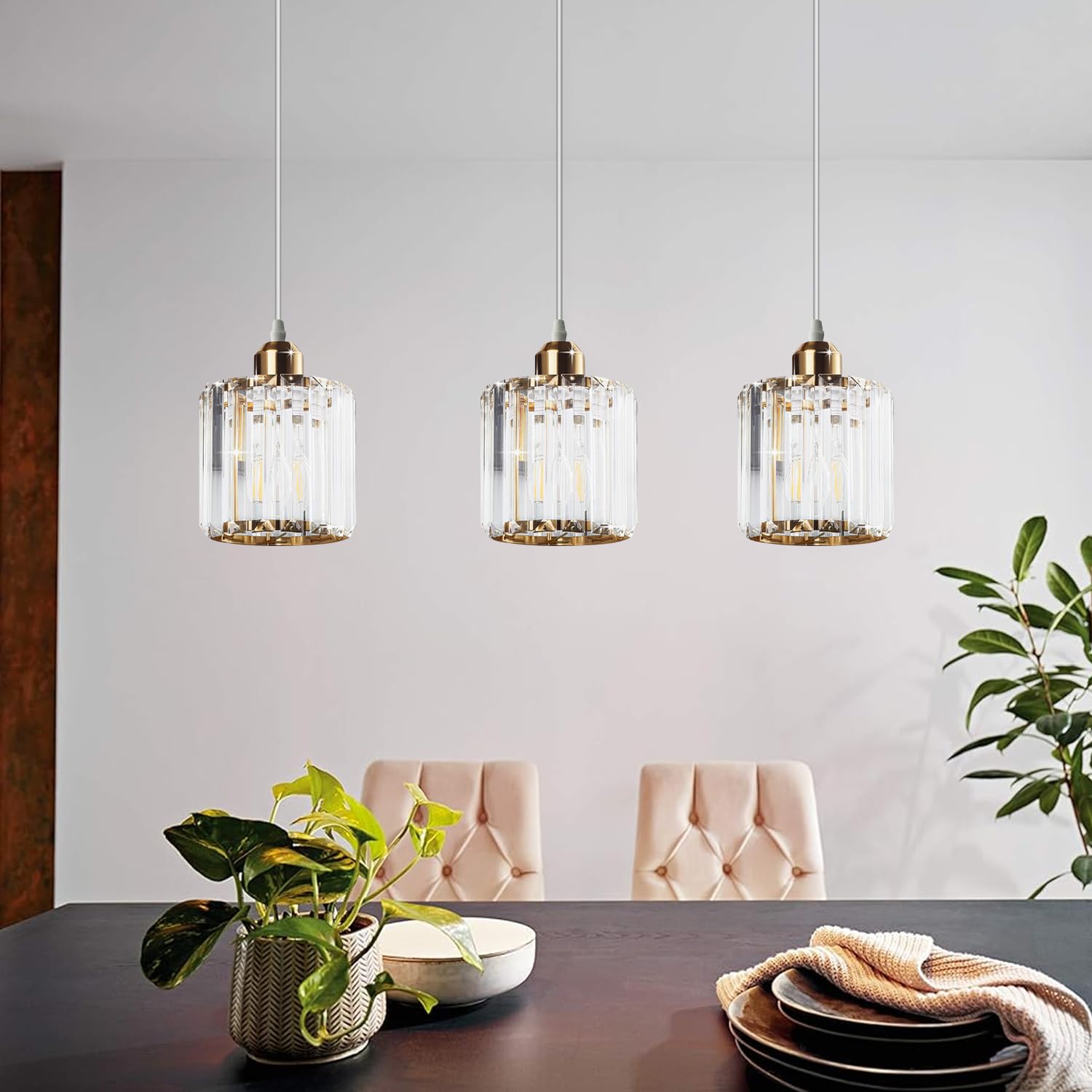 shade with pendant led crystal
