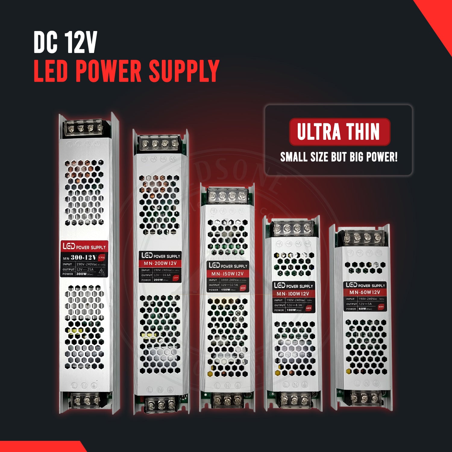 DC12V 150W Ultra Slim LED-Treiber Netzteiltransformator 240V für LED-Streifen