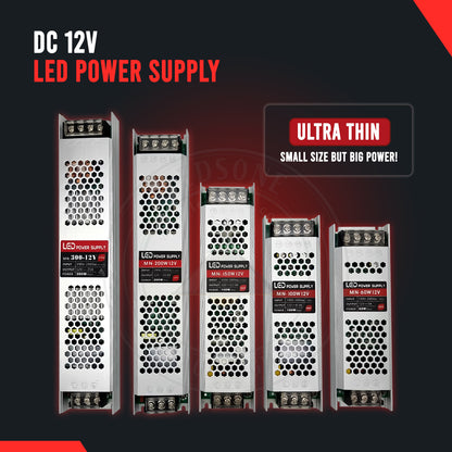 DC12V 200W Ultra Slim LED-Treiber Netzteiltransformator 240V für LED-Streifen  ultra thin new