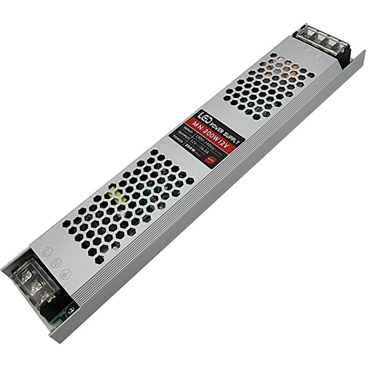 DC12V 200W Ultra Slim LED-Treiber Netzteiltransformator 240V für LED-Streifen 200w new