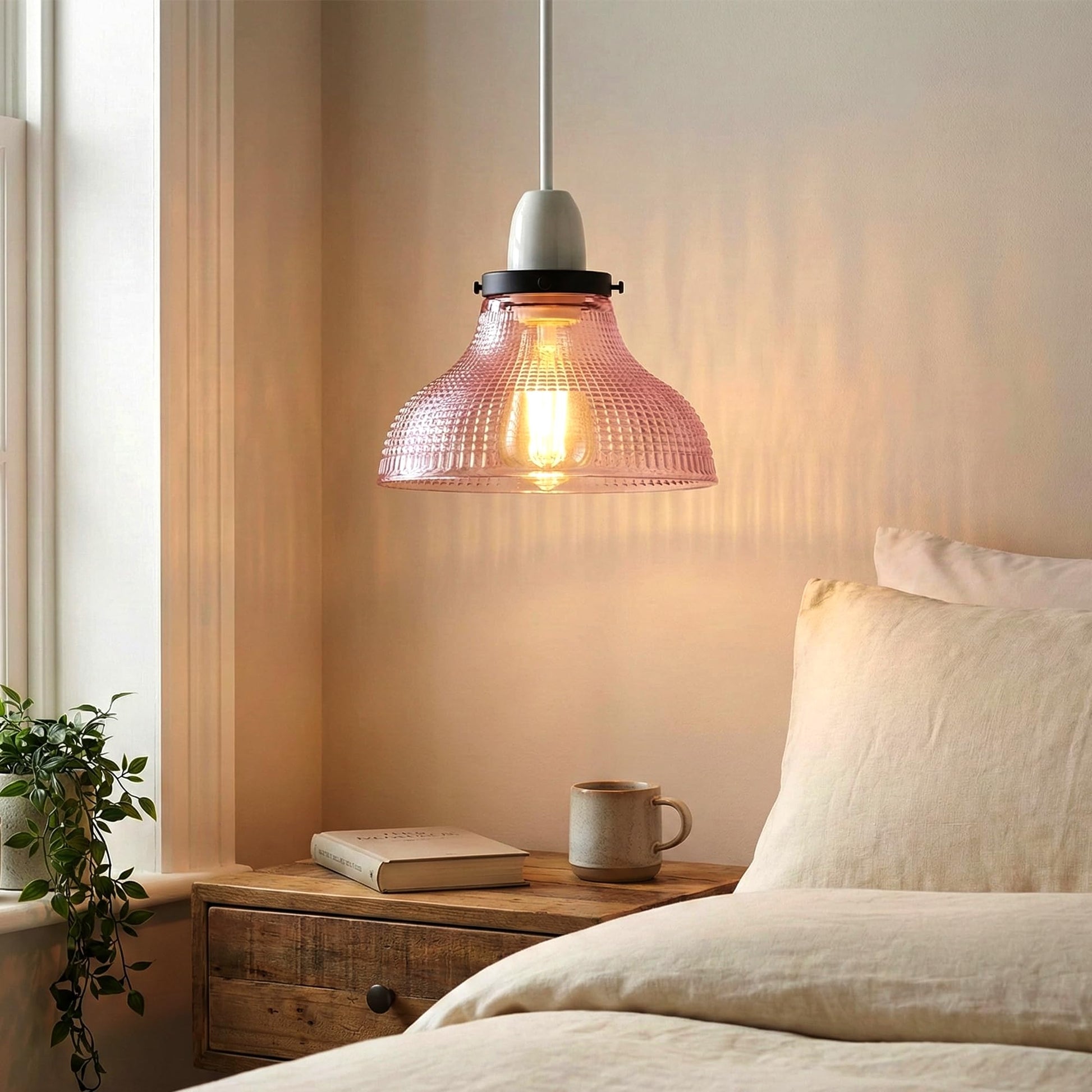 style glass vintage lamp for