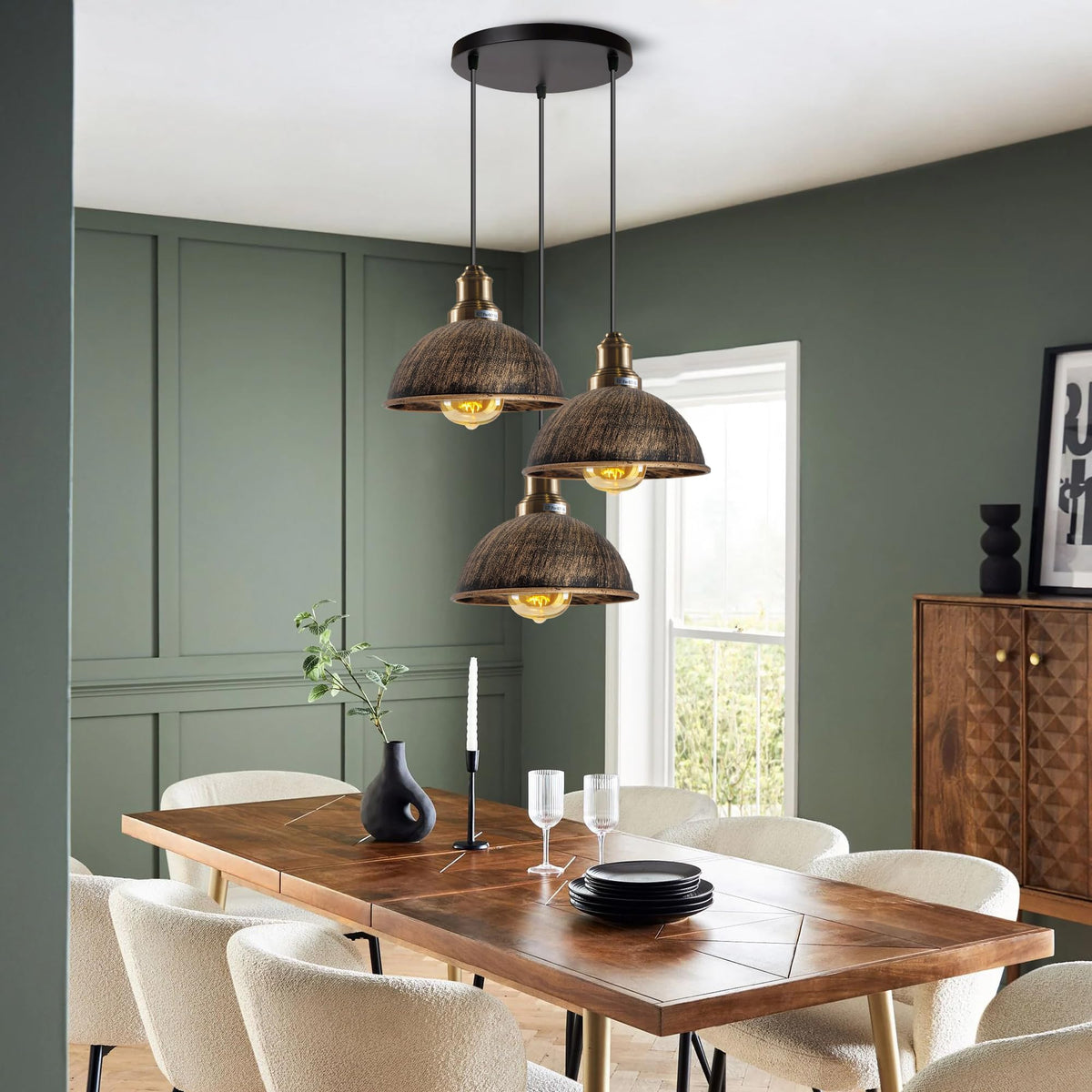retro light industrial pendant