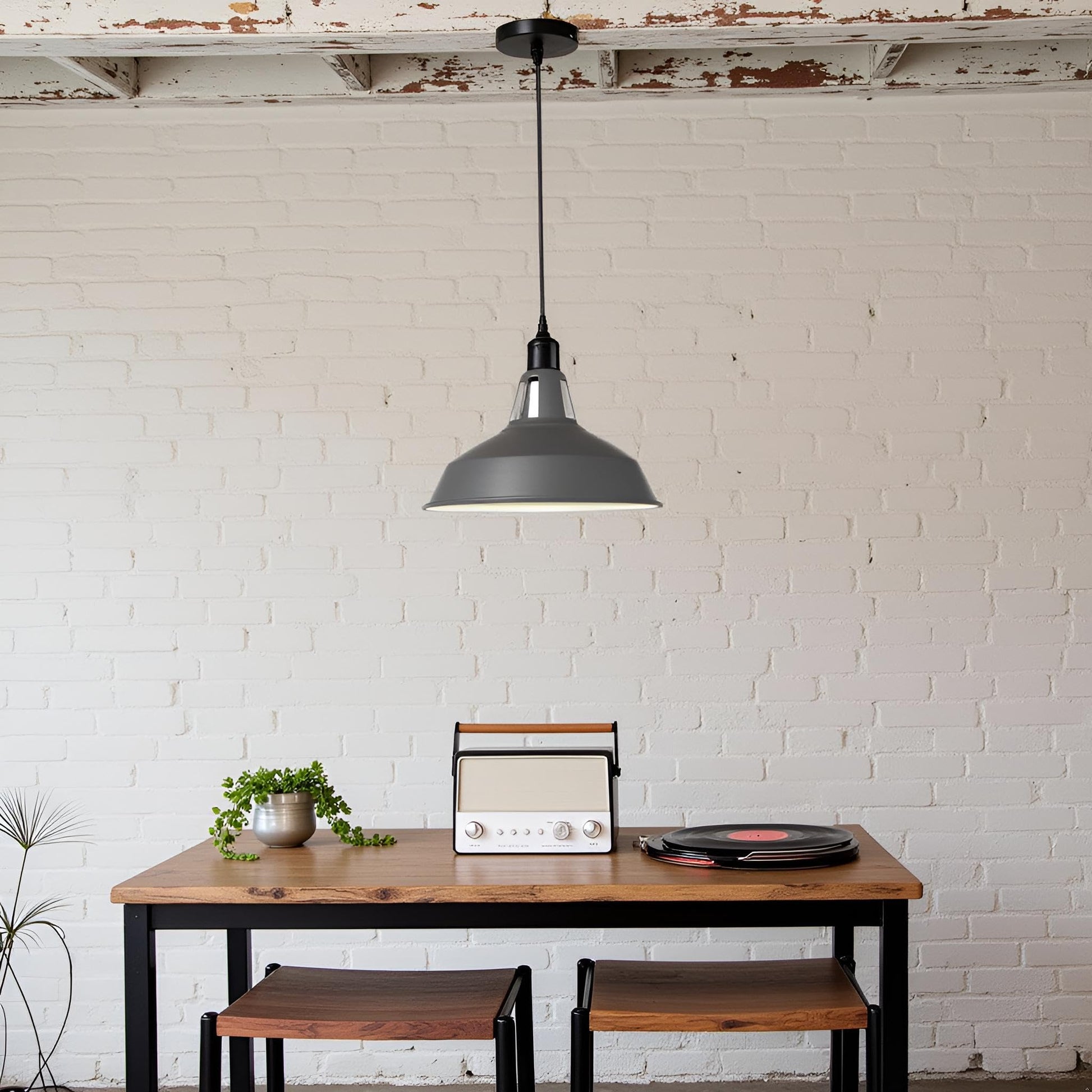 industrielle mit vintage-decke
