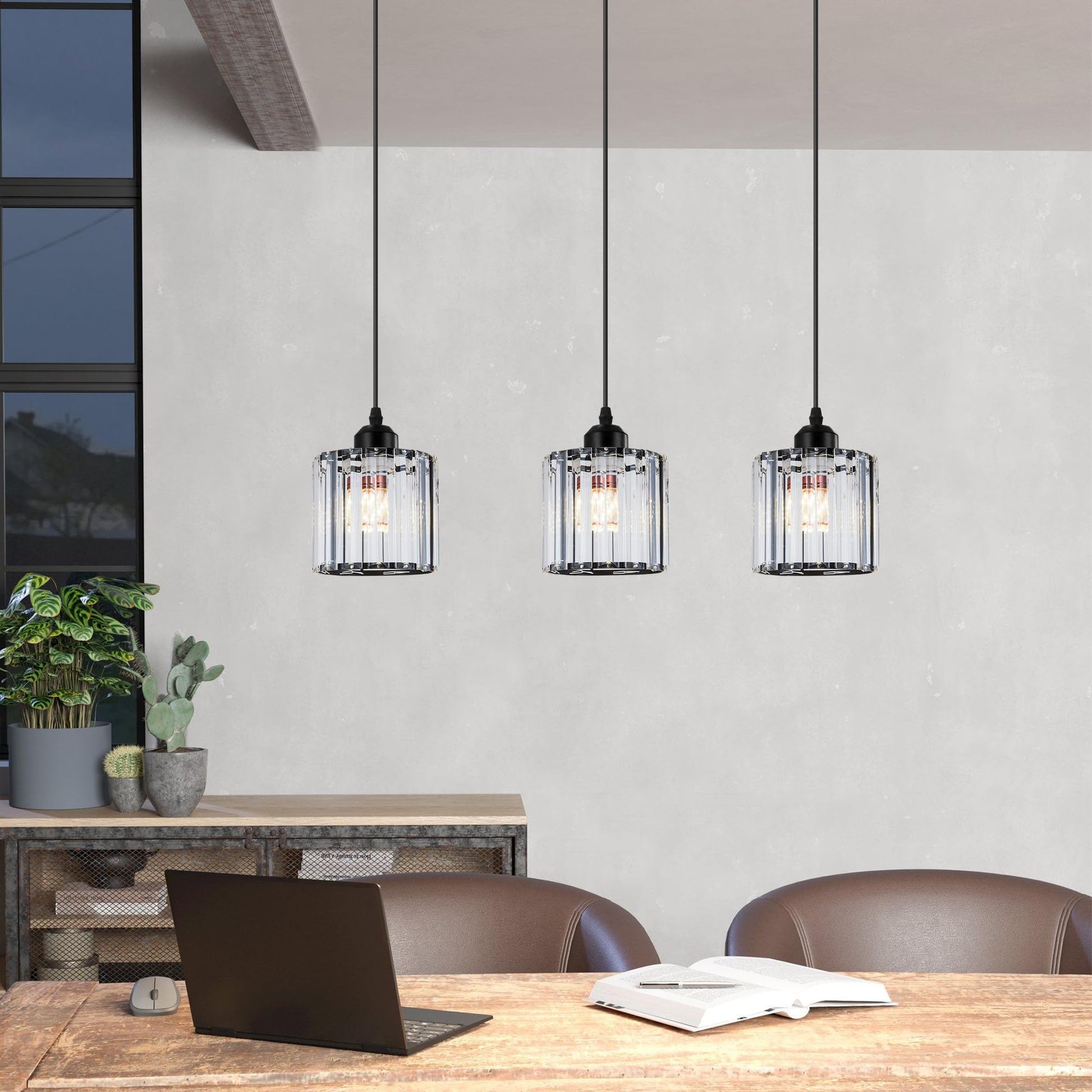 light led crystal pendant