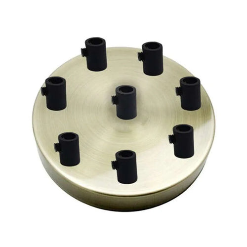 Vintage Deckenrosette-8 Fassungen-Baldachin-Pendelleuchten~2688