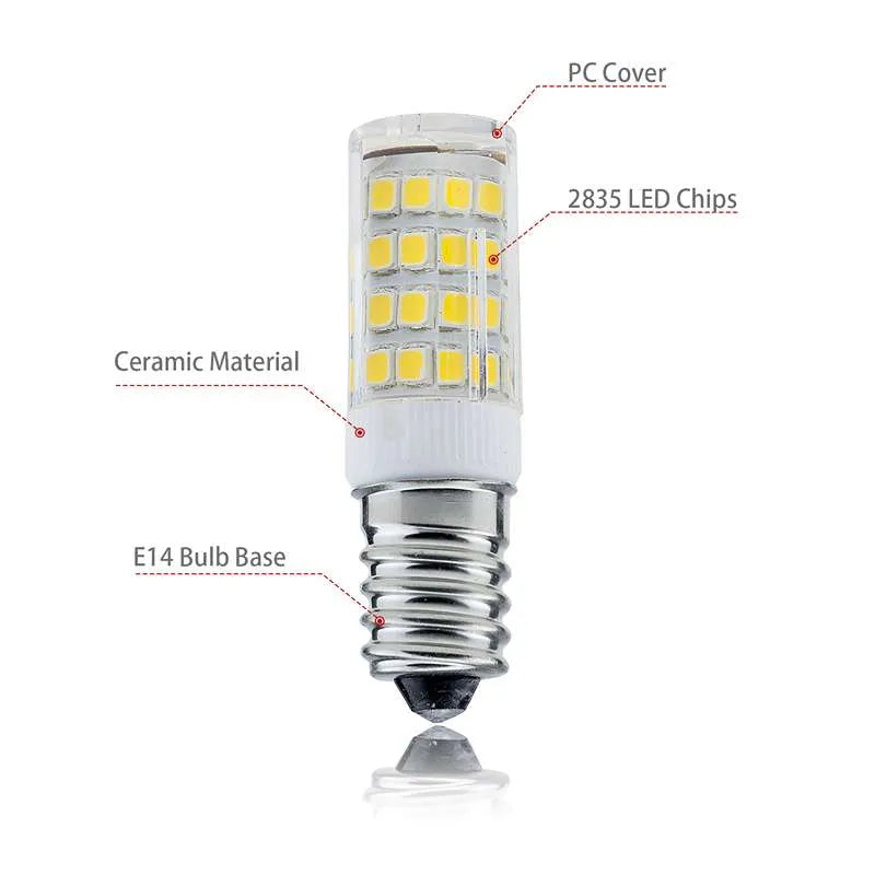 LED Glühbirne E14 für Kronleuchter 3 W, 5 W Glühbirnen Kaltweiß 33 Dioden äquivalente Halogenlampen~2629