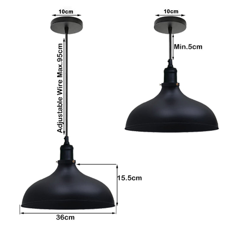  Schwarz Deckenleuchte Ø 36cm Fur Wohnzimmer