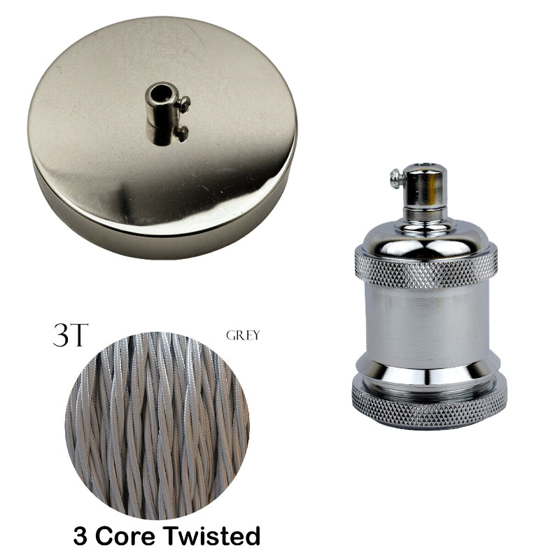 Antik Messing Lampenfassung E27 für DIY Projekte
