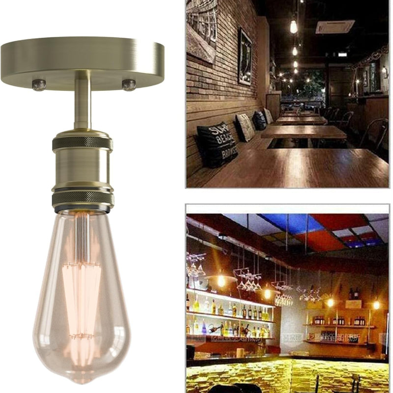 Antike Messing Lampe
