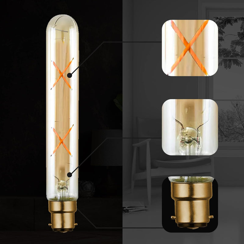 B22 LED Vintage Filament Birne T185 4W dimmbar