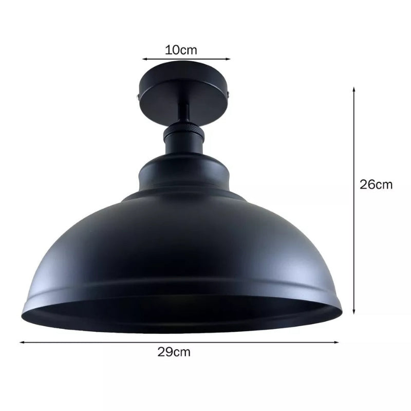 schwarz Metall Lampenschirm