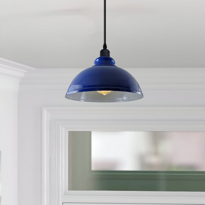 Blau Pendelleuchte mit Schirm Ø 29cm Hangelampen