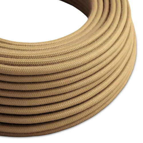 3-adrige strom kabel farbe Cream textilkabel lampe~2766