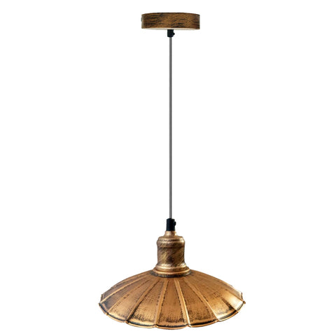 Retro Höhenverstellbar Pendelleuchte E27 Küchenlampe~1507 - Variant: Gebürstetes Kupfer / Nein