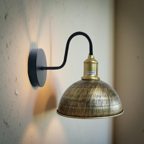 Wandlampe kupferfarben, Kuppelform ,E27 wandleuchten~2179