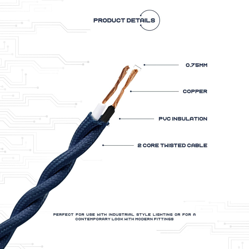 CabLe 2 core Twisted IVory 