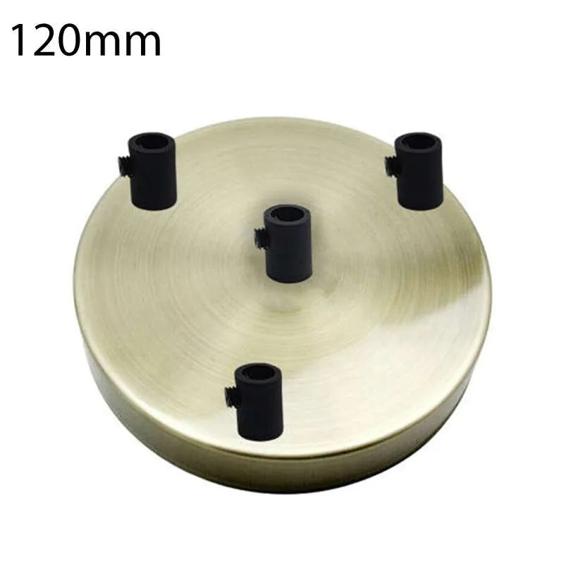 Deckenbaldachin 3-Loch Messing antik für Pendelleuchten
