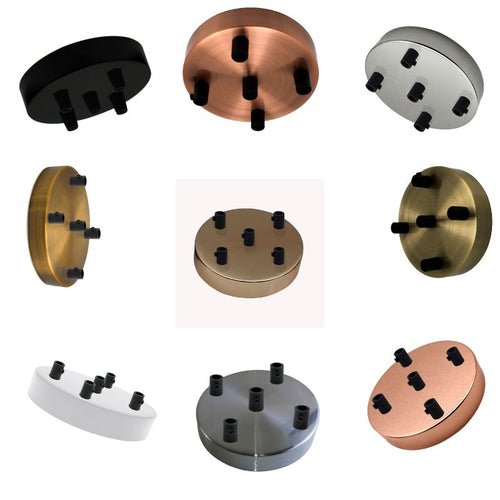 Loftroset med 5 huller, forskellige farver, 120 x 25 mm, sort dråbe ~2683