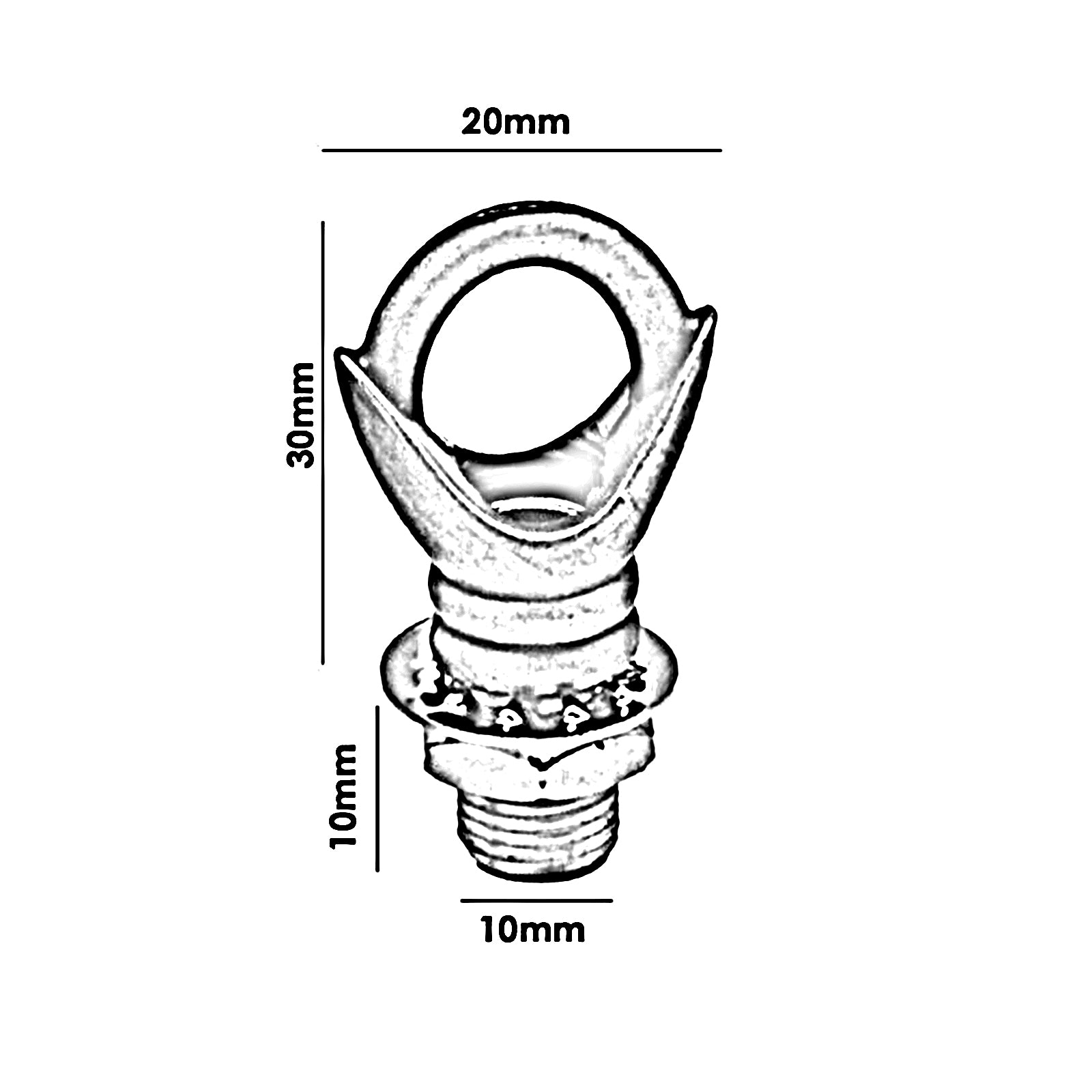 Deckenhaken für Lampen