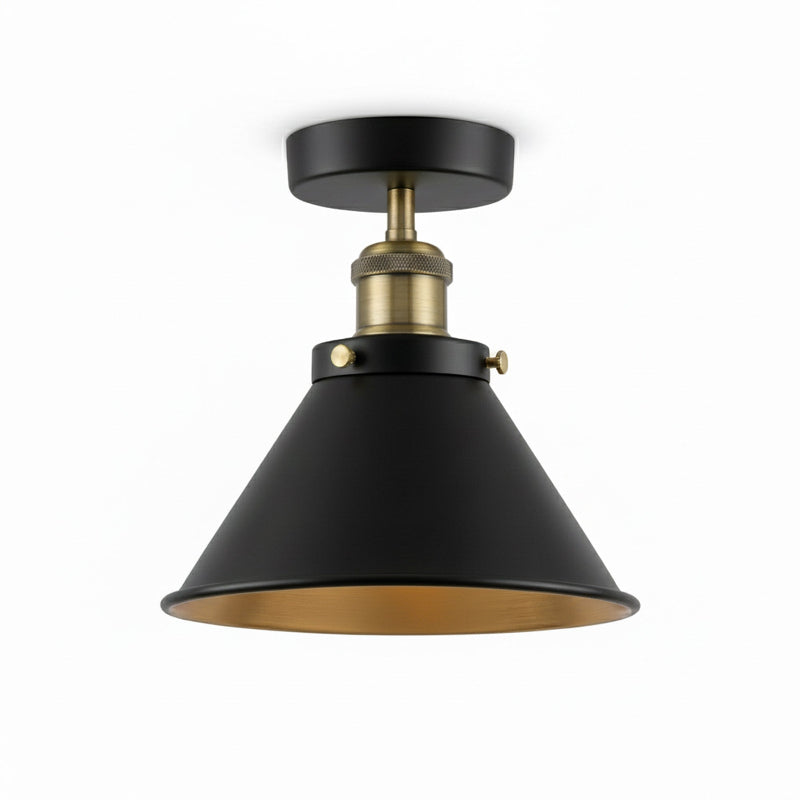 Deckenlampe Schwarz Gold innen