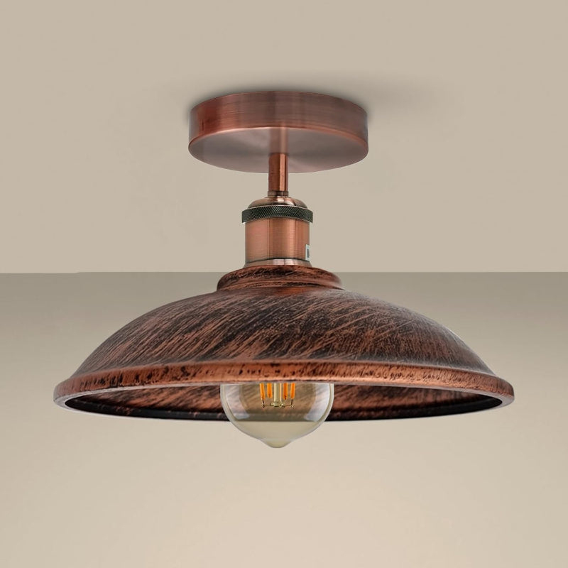 Deckenleuchte Ø24cm rot gewischt	