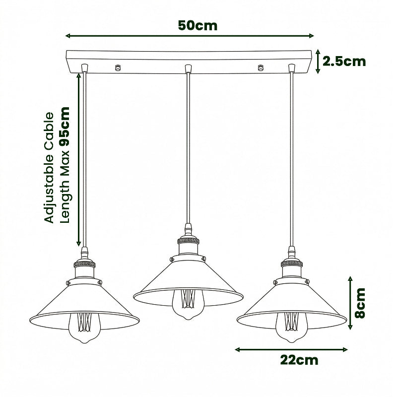 Deckenleuchte mit rundem Baldachin