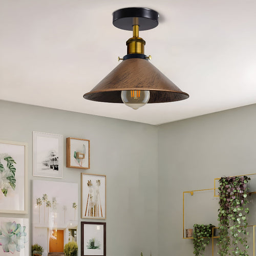 Splendida plafoniera a LED in rame con attacco E27~2976