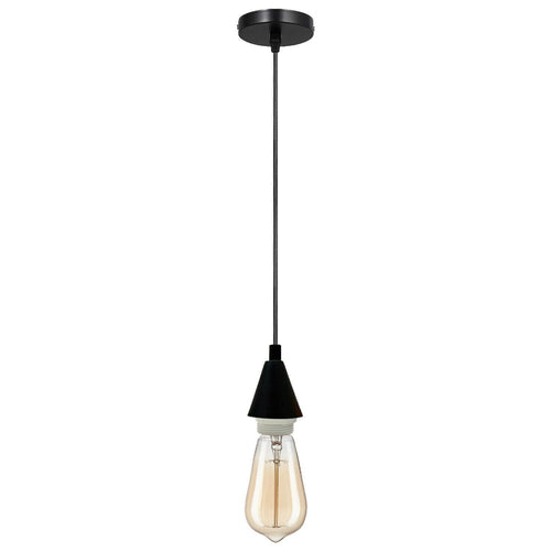 Stilvolle E27 Pendelleuchte – 10 cm Vintage Deckenrosette~2925