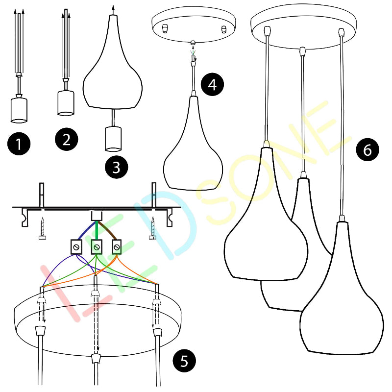 Moderne Deckenleuchte LED mit schirm Ø 16cm | E27