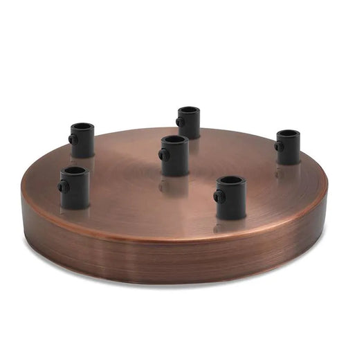 Vintage 12cm Deckenrosette - 6-fach für DIY Deckenleuchten~2685