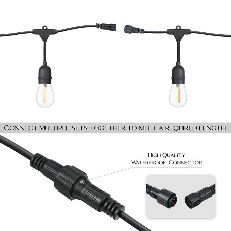 Dekorative LED Glühbirne|60W E27 Fassung mit Kabel