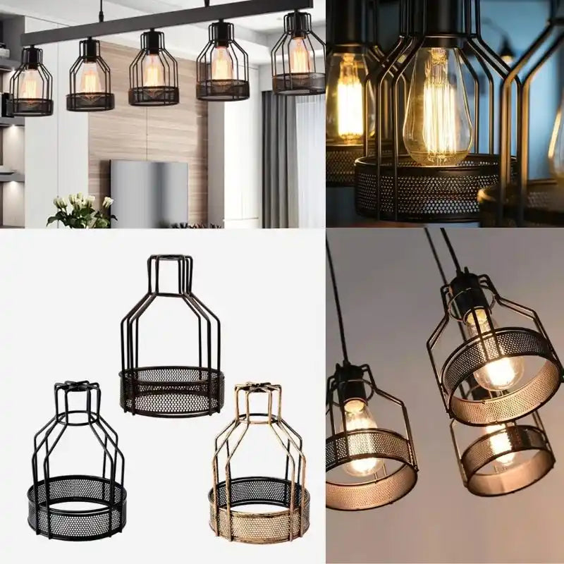 Vintage Industrial Draht Lampenschirm –