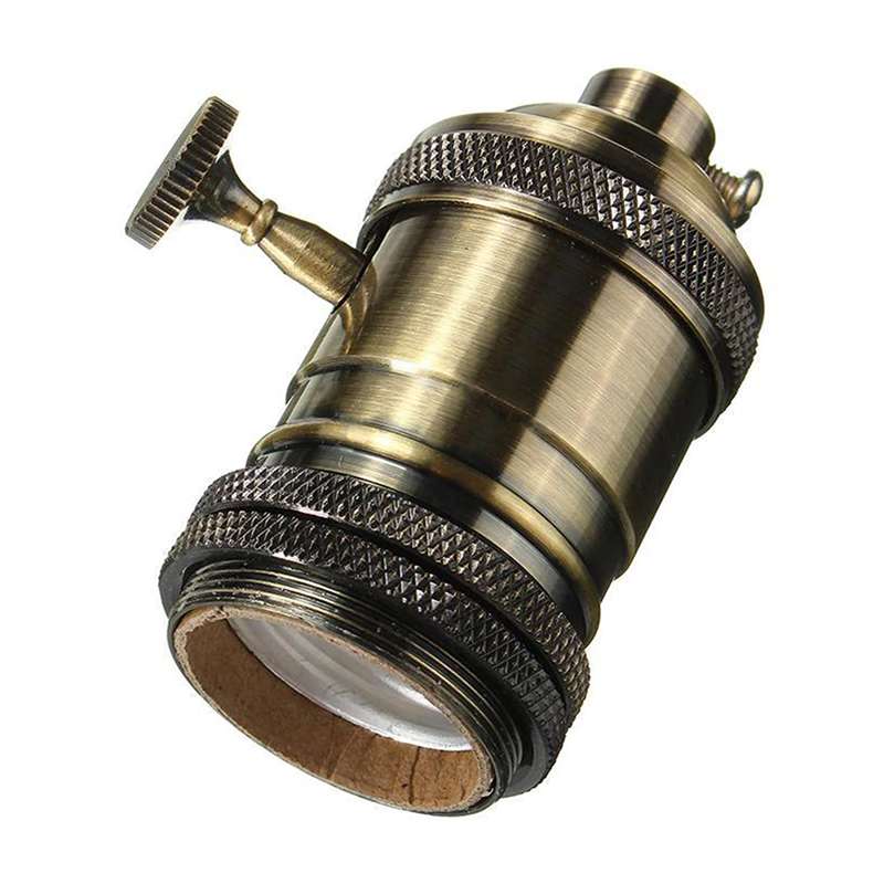 Lampenfassung, Lampenfassung, E27-Lampenfassung, Glühbirnenfassung, E27-Schraubbirne, Vintage-Glühbirnenfassungen, E27-Schraubbirnen-Lampenfassung, Edison-Lampensockel
