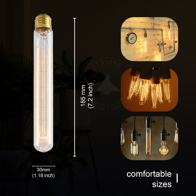 LED Glühbirne E27 T185 60W Warmgelb Dekorativ licht