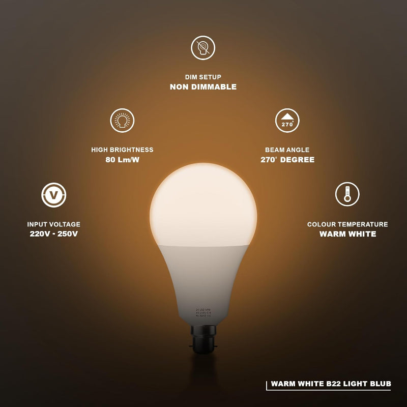 E27 LED Warmweiß 3000K