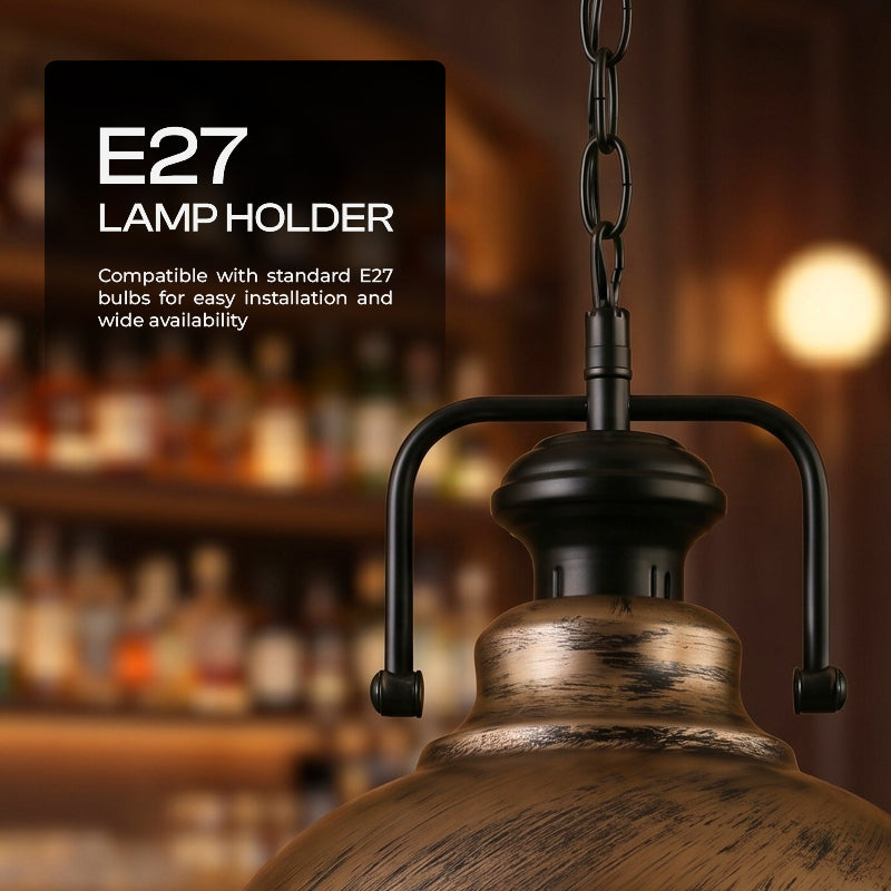 E27 Loft Deckenleuchte für Küchentheke