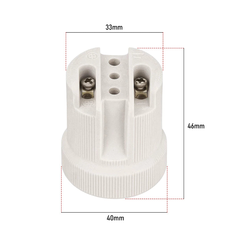 E27 Porzellan Sockel 660W 250V UL gelistet