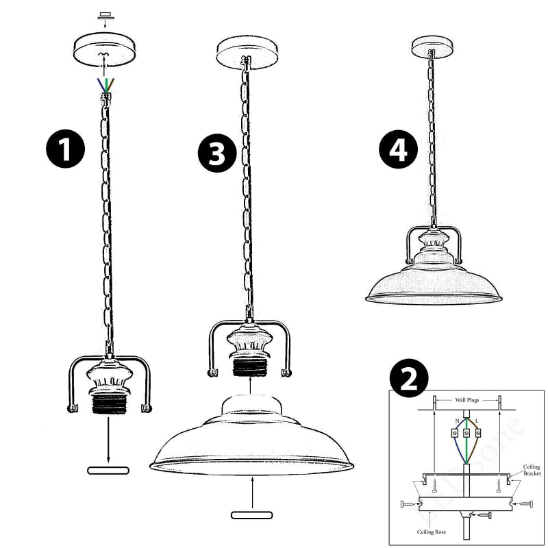  Vintage Deckenlampe