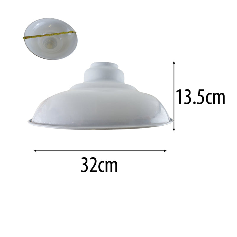Weiß lampenschirm metall für Decken