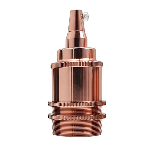 Vintage E27 lampeholder i metal, CE-certificeret 110-240 V~2651