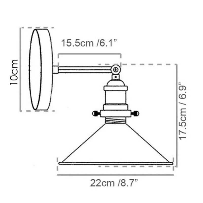 Edison Wandlampe