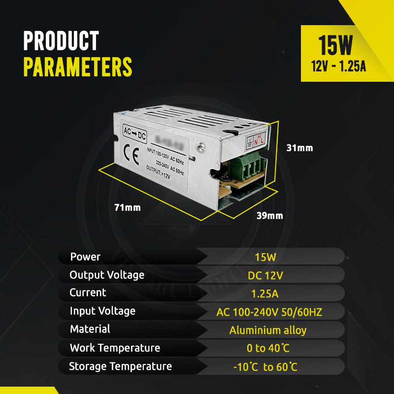 Effizientes LED Netzteil 12V     