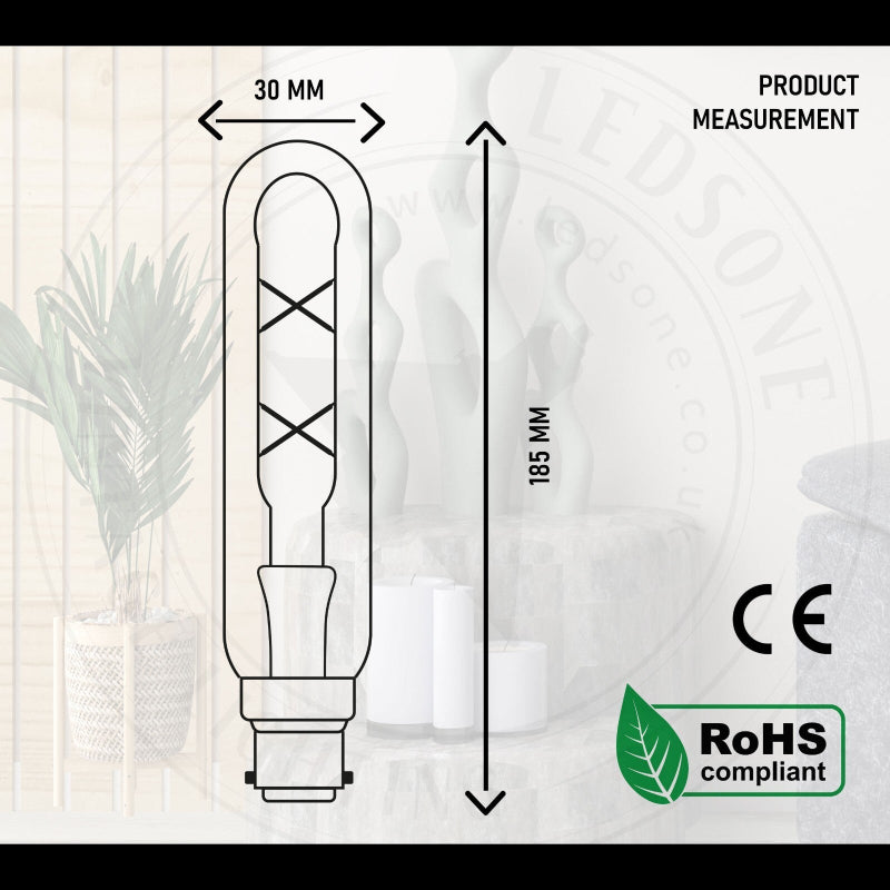Energiesparende 4 Watt Filament LED T185