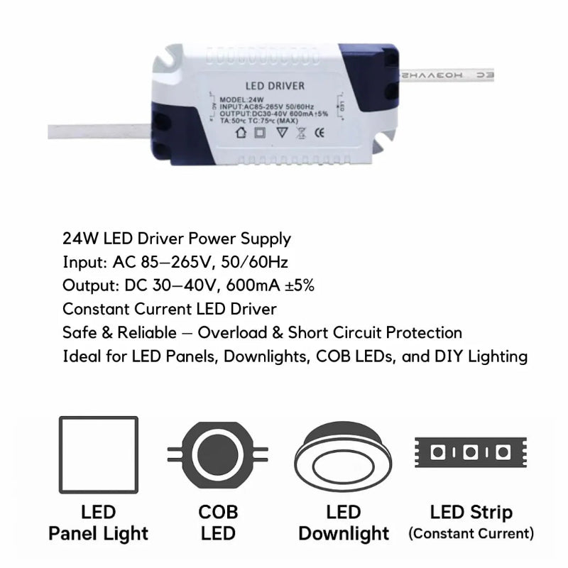 Ersatz Trafo für LED Panel 24 Watt 600mA
