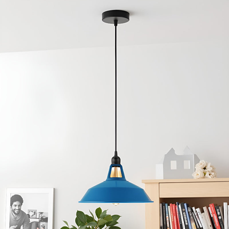 vintage-deckenlampe mit indust