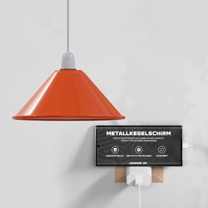 Flacher Metall Lampenschirm für DIY Pendelleuchten