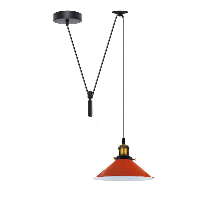 Flaschenzug Lampe Vintage