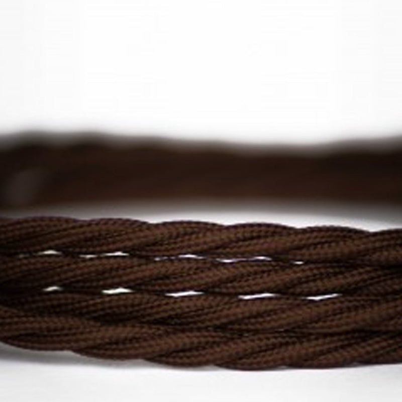 Gedrehtes Stoffkabel braun