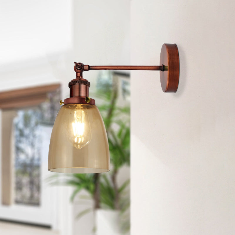 Gerillte Glas Wandleuchte 