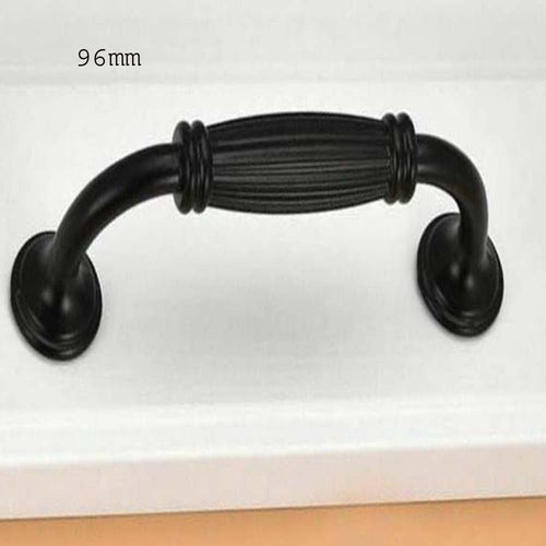 Möbelgriff im Vintage-Stil – Schwarz matt~2940